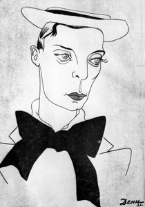 Karikatur von Buster Keaton