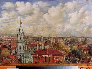 Moskau (Russland) - Gemälde von Viktor Jakovlevich Yakovlev von Viktor Jakovlevich Yakovlev