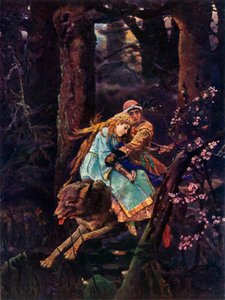 Iwan Zarewitsch auf einem grauen Wolf, um 1887, 1965 von Viktor Mikhaylovich Vasnetsov