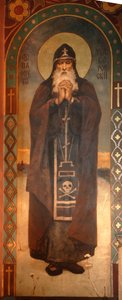 Heiliger Paphnutius von Borovsk, 1885-1896 von Viktor Mikhaylovich Vasnetsov