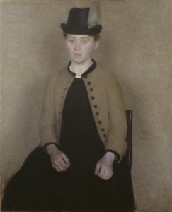 Ida Ilsted, später die Frau des Künstlers von Vilhelm Hammershøi