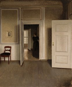 Innenansicht aus dem Haus des Künstlers von Vilhelm Hammershøi