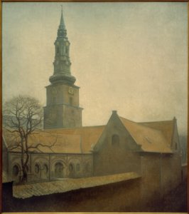 Petri Kirche von Vilhelm Hammershoi