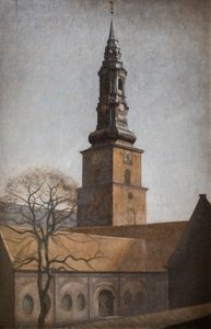 St. Petri Kirche, Kopenhagen von Vilhelm Hammershoi