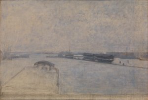 Blick von Kvæsthusgade über den Hafen von Kopenhagen von Vilhelm Hammershoi