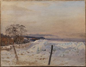 Eispackung bei Taarbæk, nördlich von Kopenhagen von Vilhelm Kyhn