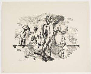 Blatt aus "Klingens Kunstnermappe Nr. 2" von Vilhelm Lundstrøm