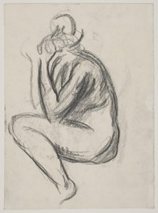 Sitzendes weibliches Modell von Vilhelm Lundstrøm