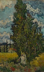 Van Gogh Leinwand Bild - Der Alte Baum Le Vieil If 60x90cm Wanddekoration