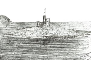 Schloss Isle of Man Hafen von Vincent Alexander Booth