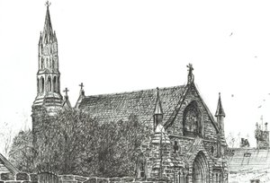 Kirche in Stonehaven, Schottland, 2007 von Vincent Alexander Booth
