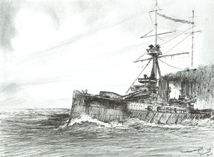 HMS Dreadnought auf See