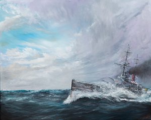 Eiserner Hund Schwester - SMS Lützow 1916, 2016 von Vincent Alexander Booth