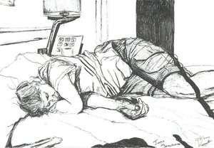 Jane schläft in Barcelona, 2002 von Vincent Alexander Booth