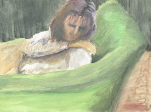 Jane schläft auf der Couch von Vincent Alexander Booth