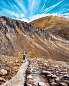 John in den Mourne-Bergen
