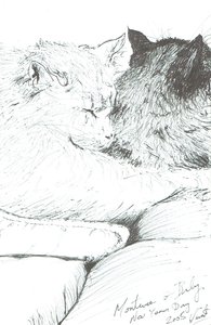 Montwee und Baby Neujahr 2005, 2005 von Vincent Alexander Booth