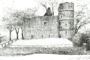 Ruine in Strathaven, 2012 von Vincent Alexander Booth