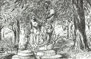 Statue im Jardin Luxemburg Paris, 2003