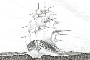 Sturmerschaffer Block Island Sound von Vincent Alexander Booth