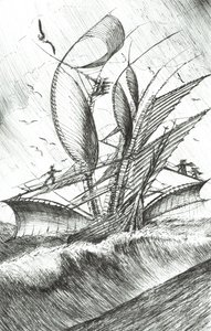 Sturmerschaffer Pazifischer Ozean, 2017 von Vincent Alexander Booth