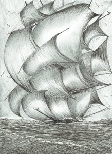 Sturmerschaffer Ochotskisches Meer, 2017 von Vincent Alexander Booth