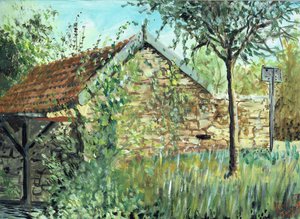 Waschhütte in Laignes von Vincent Alexander Booth