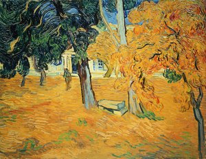Garten im Saint-Paul-Krankenhaus in Saint-Rémy