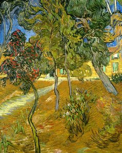 Bäume im Garten des Asyls von Vincent van Gogh