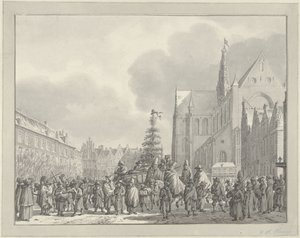 Ankunft der Franzosen auf dem Grote Markt in Haarlem, 1795