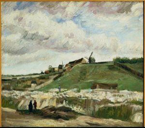 Blick auf Montmartre mit Steinbruch und Mühlen von Vincent van Gogh