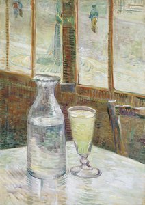 Café-Tisch mit Absinth