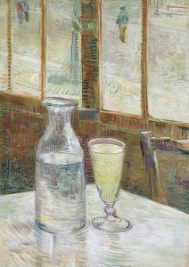 Cafetisch mit Absinth