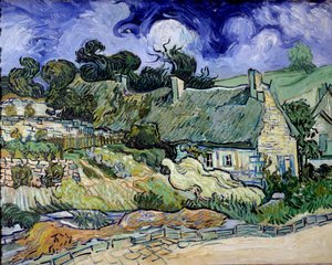 Chaumes de Cordeville in Auvers-sur-Oise von Vincent van Gogh