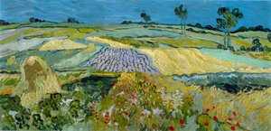 Felder bei Auvers von Vincent van Gogh