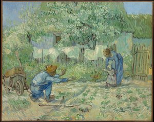 Erste Schritte, nach Millet von Vincent van Gogh
