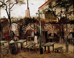 Guinguette in Montmartre: der hölzerne Billardtisch wurde la bonne franquette