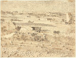 Ernte - Die Ebene von La Crau von Vincent van Gogh