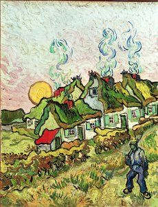 Haus und Figur von Vincent van Gogh