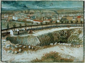 Industrielandschaft – Am Stadtrand von Paris nahe Montmartre von Vincent van Gogh