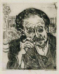 Der Mann mit der Pfeife: Porträt von Doktor Gachet, 1890 von Vincent van Gogh
