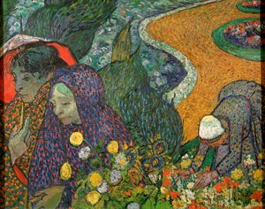 Damen von Arles Erinnerung an den Garten in Etten, 1888 von Vincent van Gogh