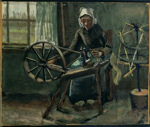 Bäuerin beim Spulenwickeln von Vincent van Gogh