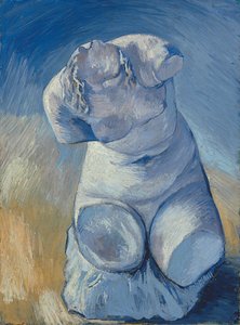Gipsstatuette: Weiblicher Torso, Vorderansicht; Statuette de plâtre: Torse de femme, vue de face, 1887 von Vincent van Gogh