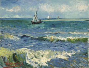 Meereslandschaft bei Les Saintes-Maries-de-la-Mer von Vincent van Gogh