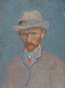 Selbstporträt mit grauem Filzhut von Vincent van Gogh