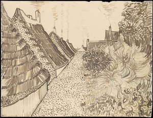 Straße in Saintes-Maries-de-la-Mer von Vincent van Gogh
