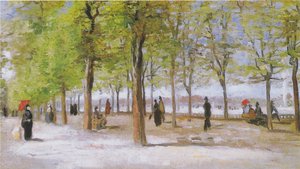Terrasse in den Luxemburg-Gärten von Vincent van Gogh