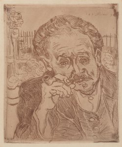 Der Mann mit der Pfeife: Porträt von Doktor Gachet von Vincent van Gogh
