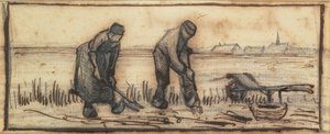 Die Kartoffelernte, aus einer Serie von vier Zeichnungen, die die vier Jahreszeiten darstellen von Vincent van Gogh